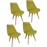 Hti-Living Esszimmerstuhl Samt 4er Set Atlanta Curry