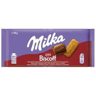 MILKA Lotus Biscoff Schokoladentafel 90 g