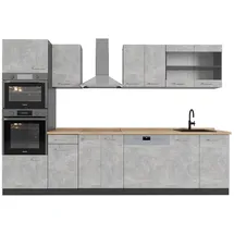 Vicco Küchenzeile R-Line 300 cm grau