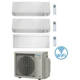 Klimaanlage Daikin Perfera All Seasons + Stylish White Wifi Trial Split Inverter 7000 + 7000 + 12000 Btu Mit E.u. 3mxm52a9 Klasse A+++/a+++ Neu