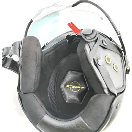 CGM 801v Ebi Vintage Stadthelm - Erwachsene skihelm, Mattschwarz, L