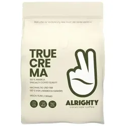 Alrighty True Crema, Kaffeebohnen, 1KG