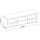 Feldmann-Wohnen Latour Lowboard 165x50x57 cm Grau/Eiche Holz