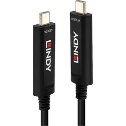 Lindy Fibre Optic Hybrid USB C Video (30 m), USB Kabel