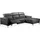 OTTO home Ecksofa OTTO HOME "LUND, L-Form, 261cm, man. o. elektr. Relaxfunktion (mit USB-A)", schwarz, B:261cm H:97cm T:179cm, Echtleder 100% Echtleder;Kunstleder 100% Polyurethan, Sofas, Ecksofa, und Kopfteilverstellung