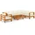 vidaXL Garten-Lounge-Set 8-tlg. creme Akazie