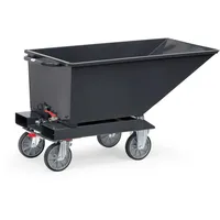 FETRA Muldenkipper Inh.250l L1359xB713xH780mm grau m.Ablasshahn Fetra