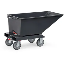 FETRA Muldenkipper Inh.250l L1359xB713xH780mm grau m.Ablasshahn Fetra