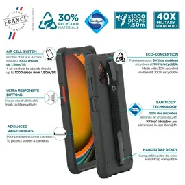 Mobilis Cover für Galaxy XCover 7 Pro Schwarz