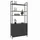 Relaxdays Bücherregal 159,5 x 60 x 24 cm Schwarz