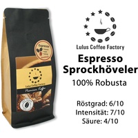 Lulus Coffee Factory - Espresso Der Sprockhövler - 1000 g - feine Mahlung