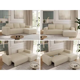 MKS ECKSOFA TRENTINO L Beige Boucle - Rechts