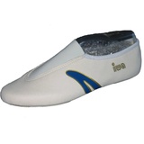 IWA Gymnastikschuh 403 - Creme mit blauen Streifen - 35