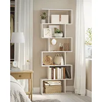 VASAGLE Bücherregal 6-stufig Weiß