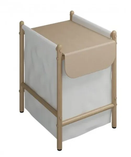 burgbad Mya Wäschesammler, Breite: 410mm, USZN041F3191, Farbe: Eiche Natur