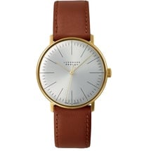 JUNGHANS max bill Handaufzug Leder 34 mm 27570302