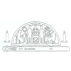 Vorlage 114 Kleine Bergmänner Nr. 2, ca. 36 cm