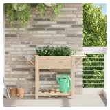 vidaXL Pflanzkasten 111 x 37 x 76,5 cm Beige