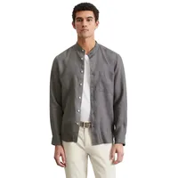 Marc O'Polo Regular Fit Freizeithemd aus reinem Leinen, Graphit,