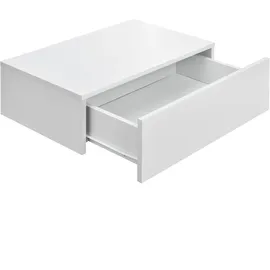 [en.casa] Wandregal Oslo 46 x 30 x 15 cm Weiß