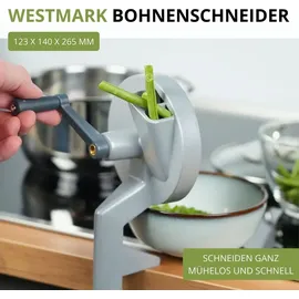 Westmark Bohnenschneider Gemüsereibe 1-tlg. Silber