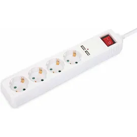 Manhattan Steckdosenleiste 4-fach 2 m Weiß 1 St.