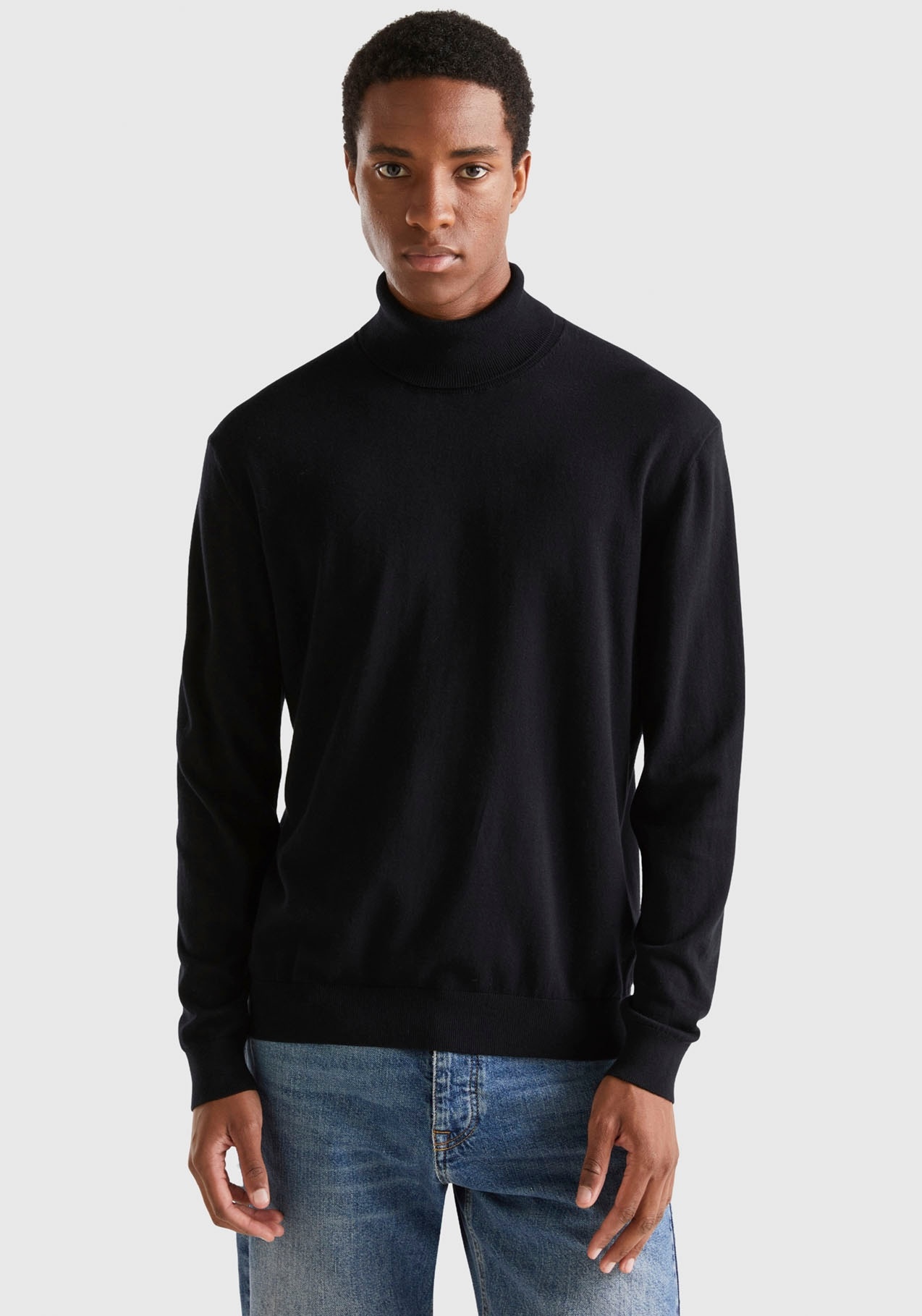 United Colors of Benetton Rollkragenpullover United Colors of Benetton schwarz M