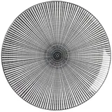 Geschirr Takeo Stripes Speiseteller schwarz