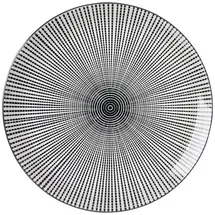 Geschirr Takeo Stripes Speiseteller schwarz
