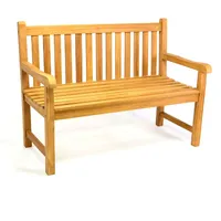 VCM Gartenbank Teak Holz behandelt 120cm