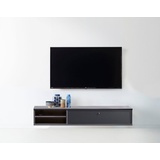 Hammel Furniture TV-Board Mistral Fernsehschrank, Medienmöbel, Hängend, mit Klapptür mit Akustikstoff, Kabeldurchführung, Lowboard, B: 133 cm weiß