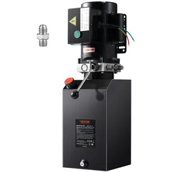 VEVOR Hydraulikpumpe Hydraulikaggregat 220 V Hydraulikaggregat 2200 W, Einfachwirkende Hydraulikpumpe Hydraulic Power Pack, 3,75 Gal Tank Hand Pump Hydraulikaggregat, für Aufzüge, Gabelstapler usw.