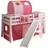 90 x 200 cm Buche massiv weiß rosa-pink