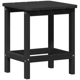vidaXL Beistelltisch Schwarz 38 x 38 x 46 cm Polyethylen, Garten und Terrasse, moderner Tisch, quadratisch, wetterfeste Möbel, platzsparendes Design
