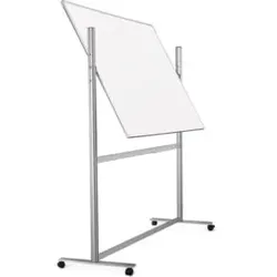 Magnetoplan ferroscript-Schreibtafel mobil, doppelseitig, drehbar, 2200 x 1200 mm
