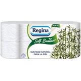 Regina Soft Bamboo Toilettenpapier, 8 Rollen, 3 Schichten, 160 Blatt, natürliche Weichheit für Ihre Haut, Toilettenpapier aus Bambusfasern, Papierverpackung, FSC-zertifiziert