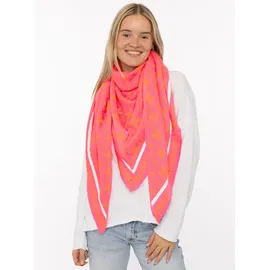 Zwillingsherz Dreieckstuch Luxus Grafik orange/rosa