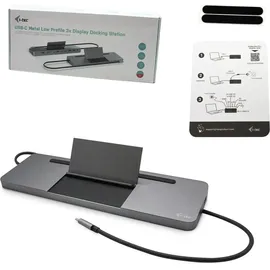 iTEC i-tec USB-C Metal Ergonomic 4K 3x Display Docking Station + Power Delivery 85 W