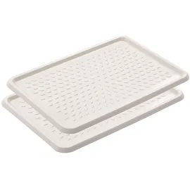 branq home essential BranQ - Home essential BranQ Schuhablage aus Kunststoff, PP, Creme, 2-pcs, 5901098048408, 2-pcs.