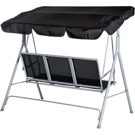 Outsunny Hollywoodschaukel grau 3-Sitzer
