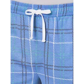 wäschepur Schlafanzug kariert Blau 52/54
