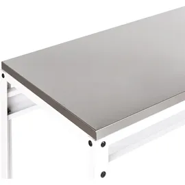 Beliani Bartisch 120 x 40 x 105 cm Weiß