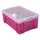Really Useful Box Aufbewahrungsbox 39,5 x 25,5 x 15,5 cm 16-tlg. transparent-pink