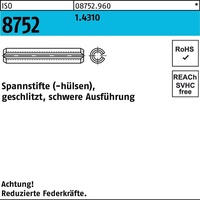 Industrial Quality Supplies ISO 8752 Spannstifte, geschlitzt, schwere Ausführung
