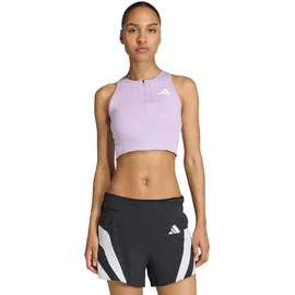 adidas Running Gel Pocket Crop Sport-top Powder Plum L