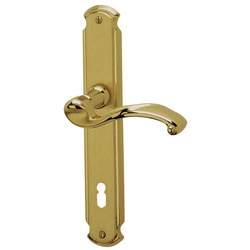 ALPERTEC Langschild-Garnitur »Bianca«, Messing - goldfarben