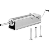 Royal Catering Wurstfüller horizontal Wurstfüllmaschine Wurstspritze Wurstpresse Edelstahl 7 L