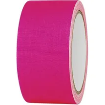 TOOLCRAFT Gewebeklebeband Neonpink 25 m x 50 mm 1 St.