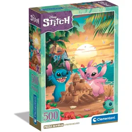 CLEMENTONI Disney Stitch Puzzle 500 Teile - 500 Teile Kinder & Erwachsene in 49 x 36 cm - Disney von Clementoni 35547