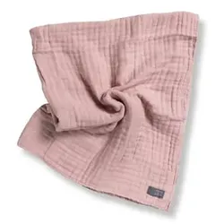 VINTER&BLOOM Kuscheldecke Layered Muslin Silver Rose, 100x80 cm